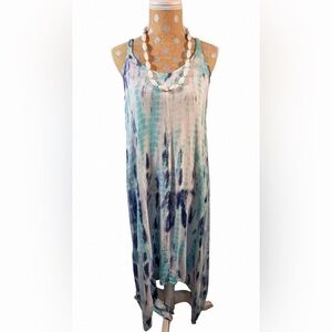 Tie-Dye Sleeveless Maxi Dress